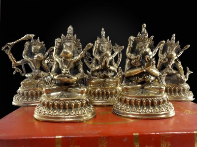 Buddhist Statue Of Various Bodhisattva With Consort, [glossy], [free Patina Finishing], [choice Of Material]
