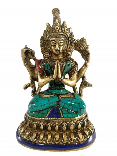 Statue Of Chenrezig, [stone Setting]