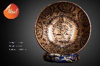 Fine Carving Singing Bowl [jambati], With [citipati], [etching Carving], [select Accessories]