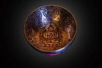 Fine Carving Singing Bowl [jambati], With [chenrezig], [etching Carving], [select Accessories]