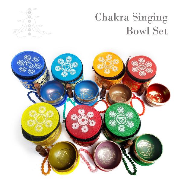 Chakra Singing Set With Cover With [7 Chakra Stone Bracelet Worth $ 11], [select Accessories]
