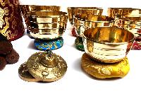 Seven Chakra Singing Set With Cover And With Gift Package Worth $20, [one Tingsha And 7 Chakra Stone Bracelet], [select Accessories]