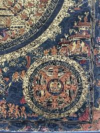 Buddhist Handmade Thangka Of Lokeshvara Mandala Thangka