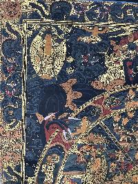 Buddhist Handmade Thangka Of Wheel Of Life Thangka