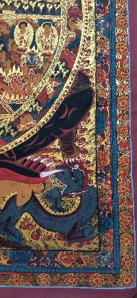 Buddhist Handmade Thangka Of Wheel Of Life Thangka