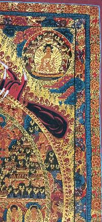 Buddhist Handmade Thangka Of Wheel Of Life Thangka