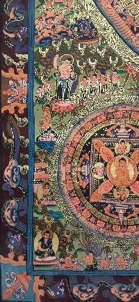 Buddhist Handmade Thangka Of Ten Mandala Thangka