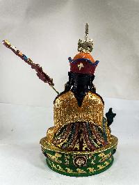 Buddhist Statue Of Padmasambhava As Medicine Buddha, [traditional Color Finishing]