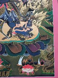 [master Quality], Buddhist Thangka Of Vajrakilaya - Dorje Phurba, [original]
