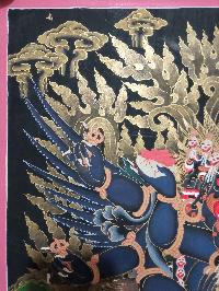 [master Quality], Buddhist Thangka Of Vajrakilaya - Dorje Phurba, [original]