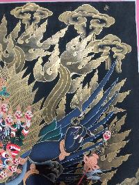 [master Quality], Buddhist Thangka Of Vajrakilaya - Dorje Phurba, [original]
