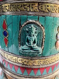 Table Prayer Wheel Big Size, [stone Setting]