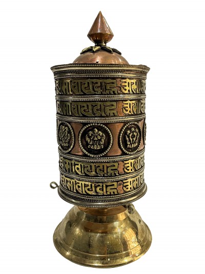 Table Prayer Wheel With Mantra Inside, []