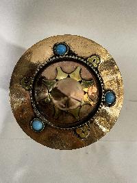 Table Prayer Wheel Mantra Inside, [stone Setting],ashtamanga