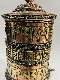 Table Prayer Wheel Mantra Inside, [embossed Mantra]