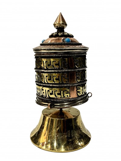 Table Prayer Wheel Small Size With Mantra Inside, []
