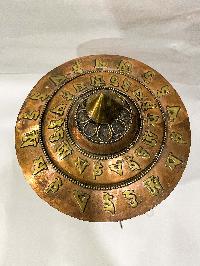 Table Prayer Wheel Big Size With Double Dorje, With Mantra Inside, []