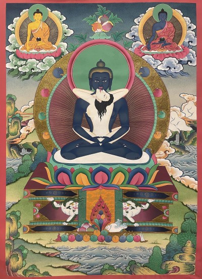 [master Quality], Buddhist Thangka Of Samantabhadra, [original]