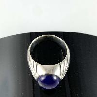 Designer Silver Jewellery With Lapis Solid Stone Rings