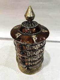 Table Prayer Wheel Big Size With Mantra Inside, []