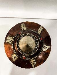 Table Prayer Wheel Big Size With Mantra Inside, []