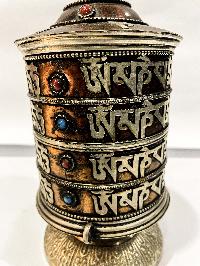 Table Prayer Wheel Big Size With Mantra Inside, []