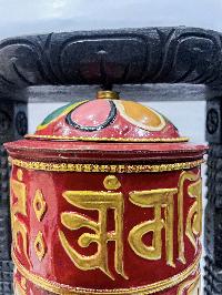 Wall Prayer Wheel Big Size With Mantra Inside, [with Carved Mantra], Wall Mountable