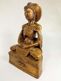 Buddhist Statue Of Fasting Buddha [bronze Finishing]