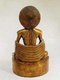 Buddhist Statue Of Fasting Buddha [bronze Finishing]