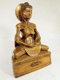 Buddhist Statue Of Fasting Buddha [bronze Finishing]