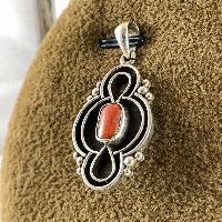 Designer Silver Of Coral Pendants