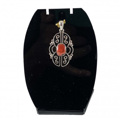 Designer Silver Coral Pendants