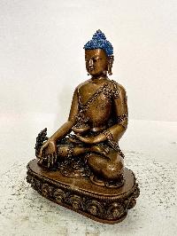 Buddhist Statue Of Medicine Buddha, [chocolate Oxidized]