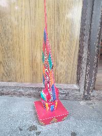 Buddhist Offering Item Of [lazya] 100 Gods Wooden Painted Torma, []