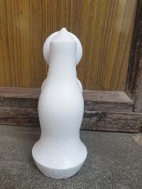 Buddhist Offering Item Of White Saljey Fruits Wooden Painted Torma