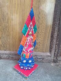 Buddhist Offering Item Of Phurba Wooden Painted Torma, []
