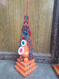 Buddhist Offering Item Of Norla Zambala Wooden Painted Torma, []
