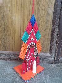 Buddhist Offering Item Of Wooden Painted Torma Mamging Ekjati Wooden Painted Torma, []