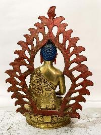 Buddhist Statue Of Amitabha Buddha, [full Gold Plated, Face Painted]