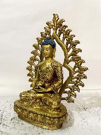 Buddhist Statue Of Amitabha Buddha, [full Gold Plated, Face Painted]