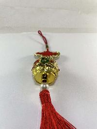 Buddhist Ritual Wall Hanging With Prayer Wheel Design, [stone Setting]