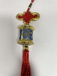 Buddhist Ritual Wall Hanging With Prayer Wheel Design