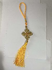 Buddhist Ritual Wall Hanging With Double Dorje Design