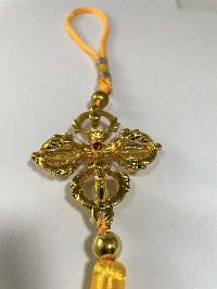 Buddhist Ritual Wall Hanging With Double Dorje Design