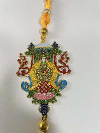 Buddhist Ritual Wall Hanging With Ashtamangala Design