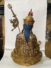 [master Quality], Buddhist Statue Of Padmasambhava, [full Gold Plated, Face Painted]