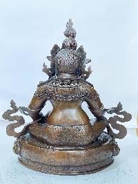 [master Quality], Buddhist Statue Of Yellow Jambhala, [chocolate Oxidized]
