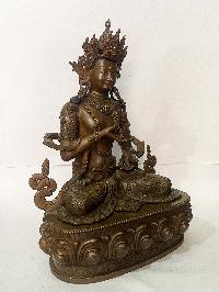 [master Quality], Buddhist Statue Of Vajrasattva, [chocolate Oxidized], [rare Find]