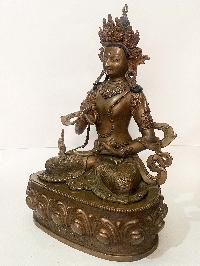 [master Quality], Buddhist Statue Of Vajrasattva, [chocolate Oxidized], [rare Find]
