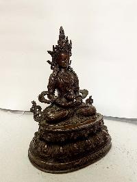 Hq, Buddhist Statue Of Aparimita, [chocolate Oxidized], Chepame, Amitayus
